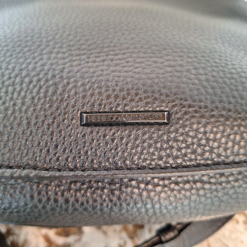 ‎Rebecca Minkoff Saddle Black Leather Crossbody - Picture 5 of 14